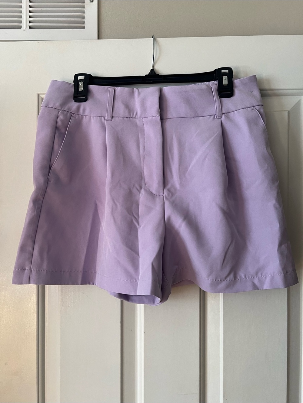 Express Lilac High-Rise Tailored Shorts